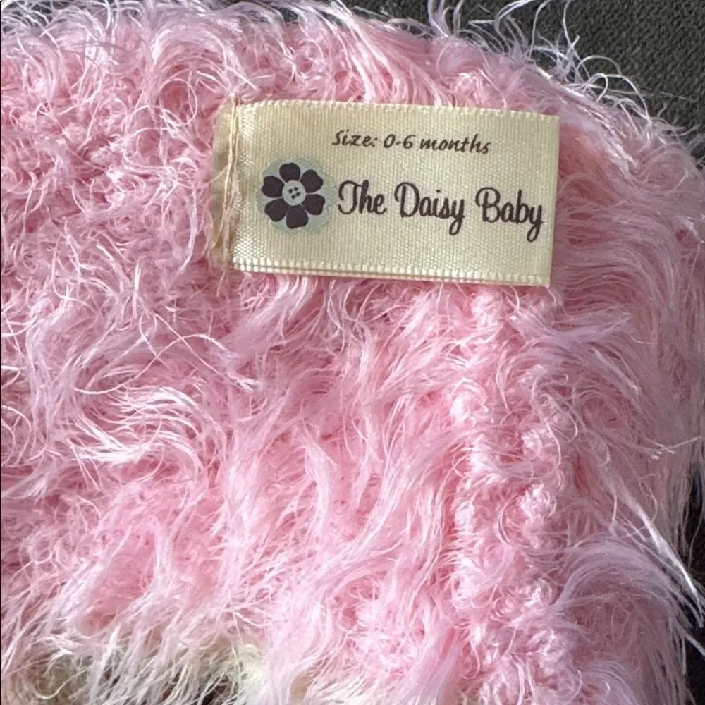 Daisy Baby Unisex Infant Beanie Hat Fisher Pink Owl Photography 0-6 months NWT